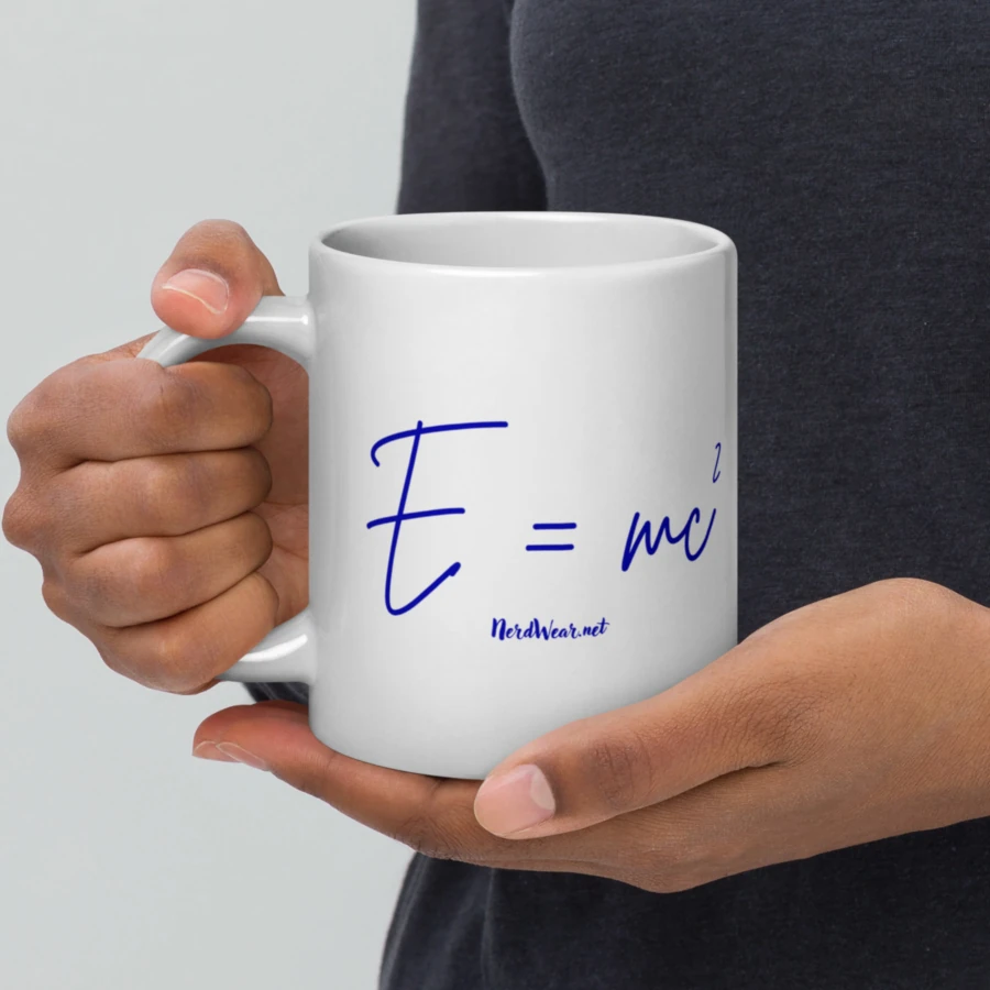 White NerdWear mug side preview