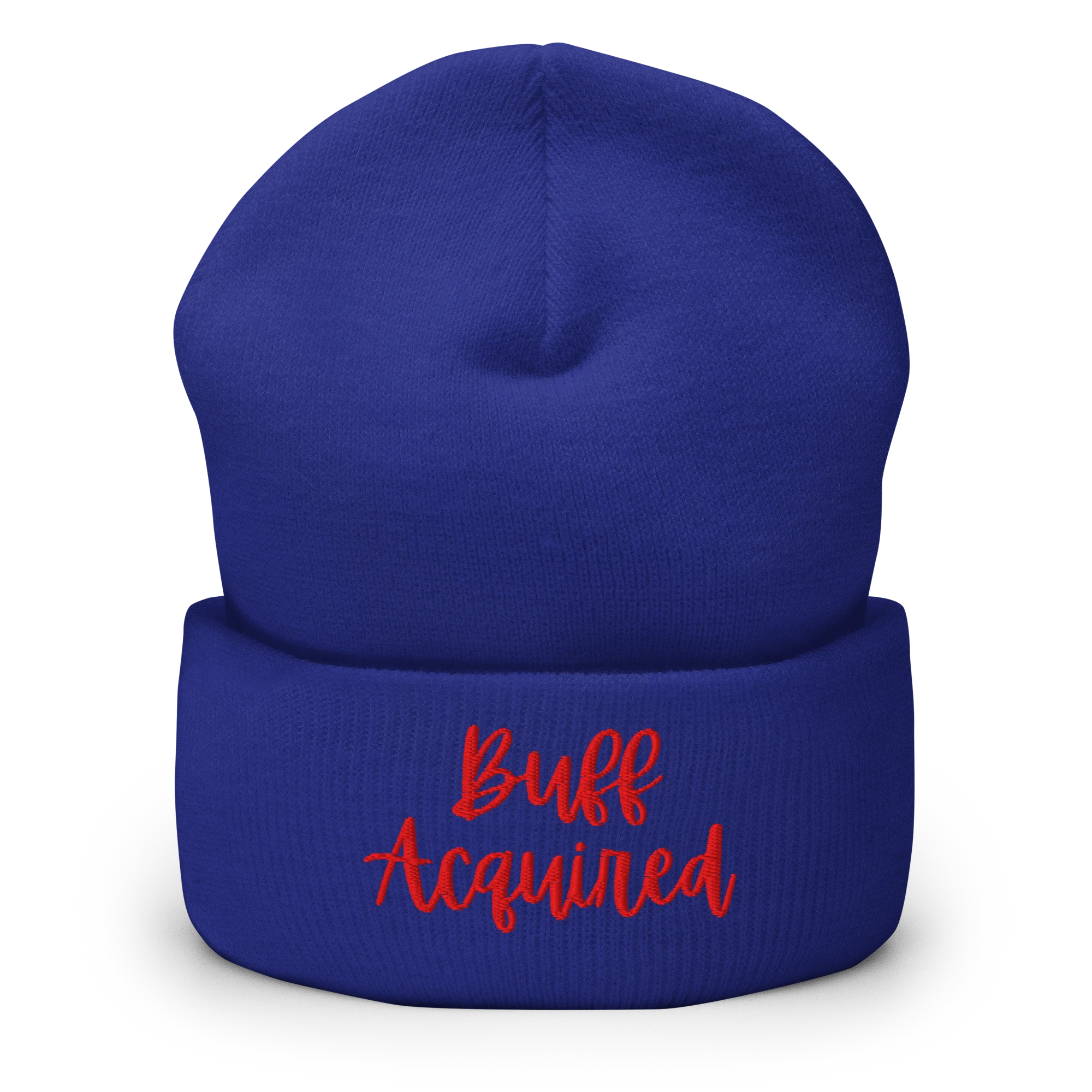 Royal blue NerdWear cuffed beanie