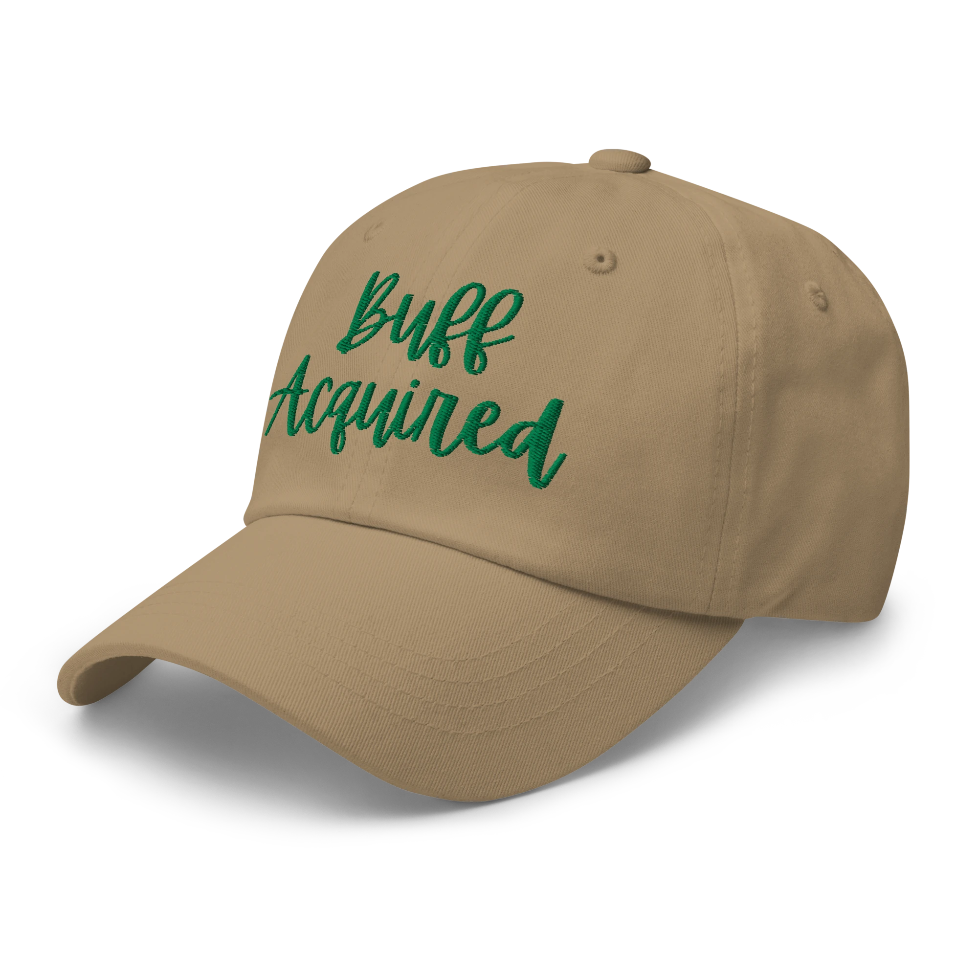 Buff Acquired hat, left-front view