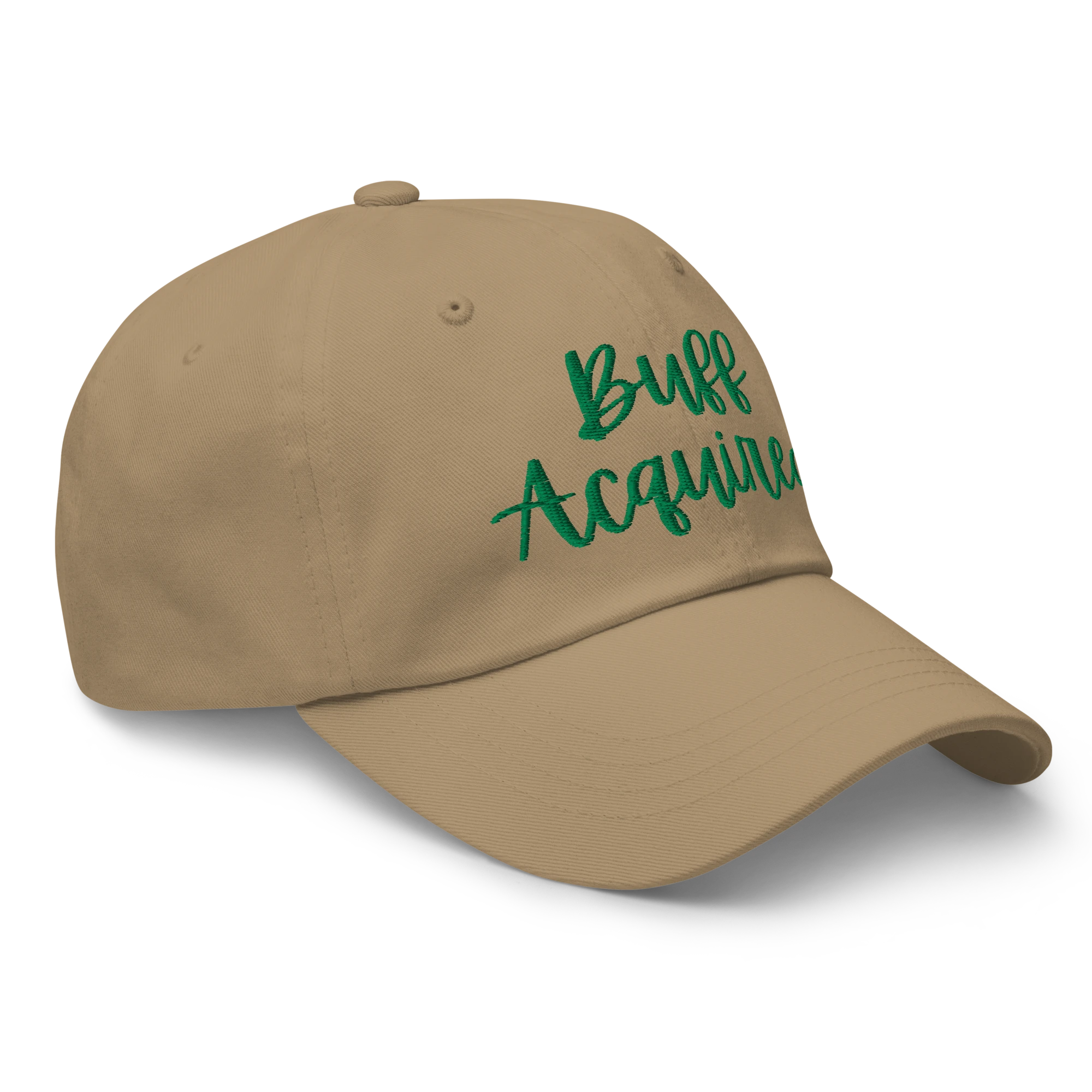 Buff Acquired hat, right-front view