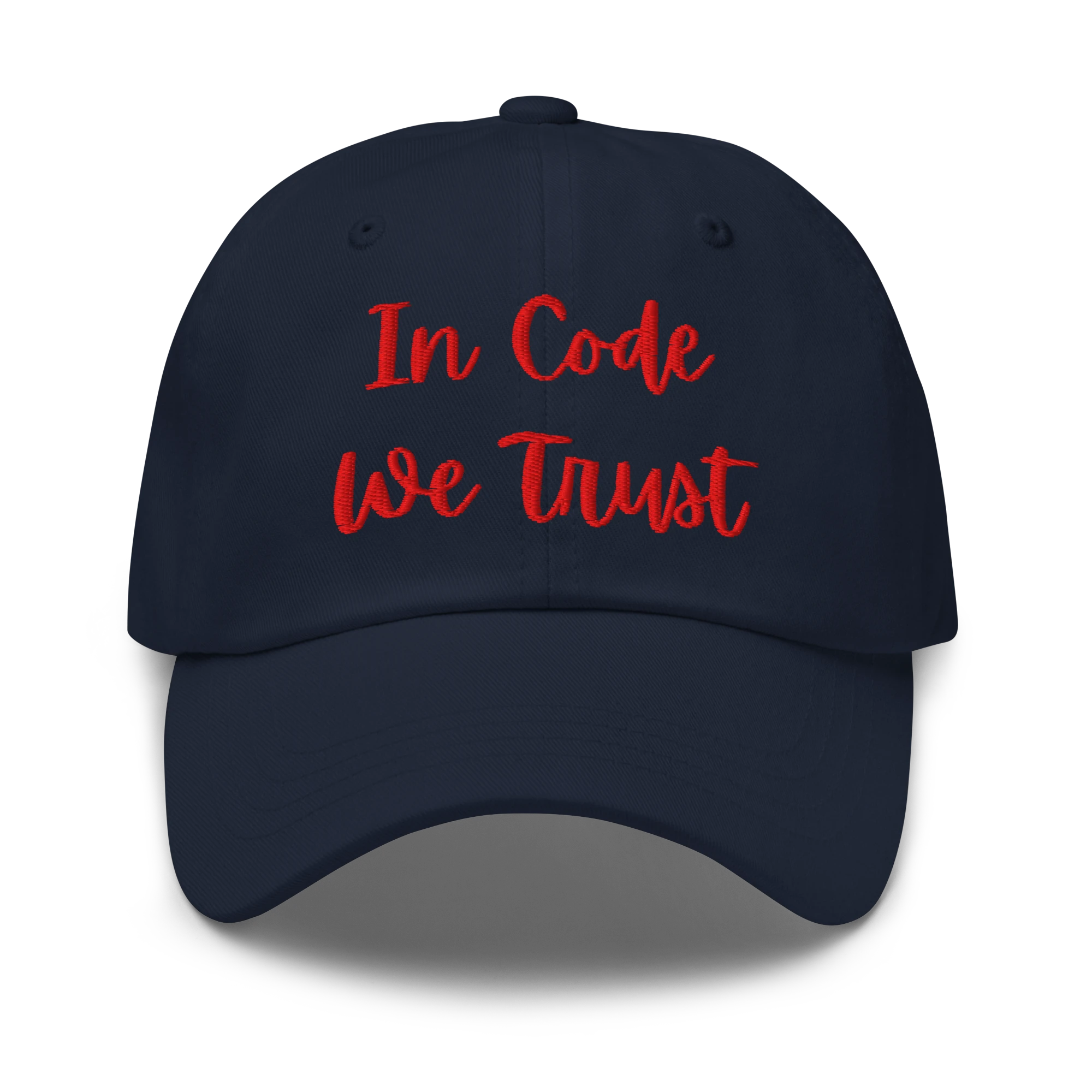 In Code We Trust embroidered NerdWear hat