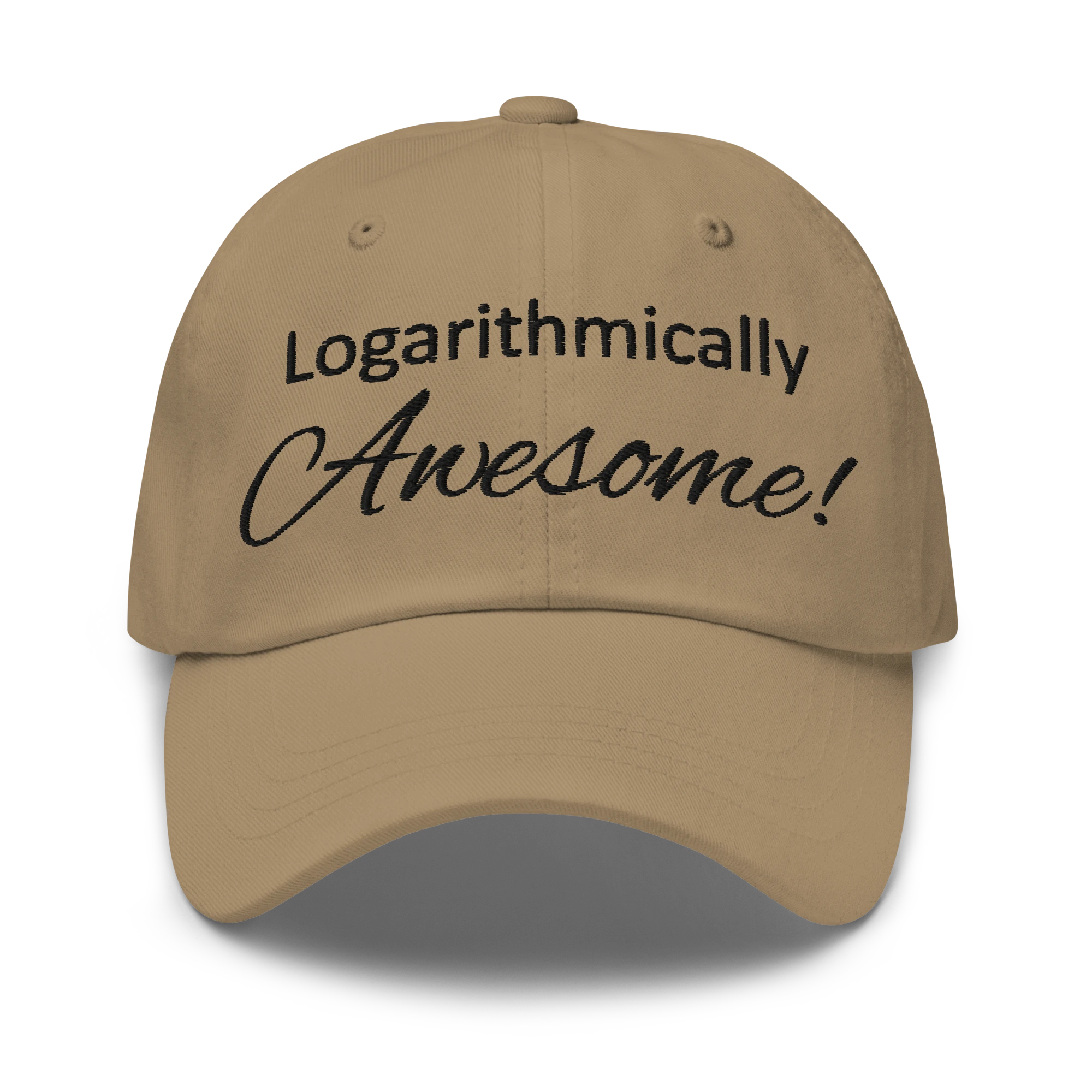Logarithmically Awesome embroidered NerdWear hat