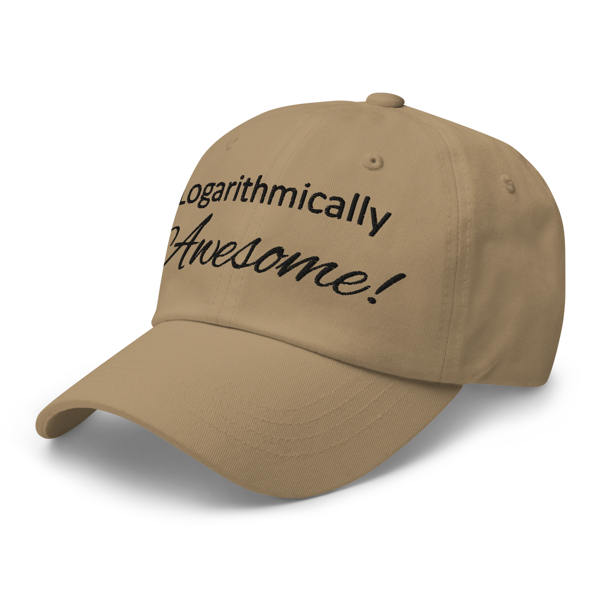 Logarithmically Awesome hat, left-front view