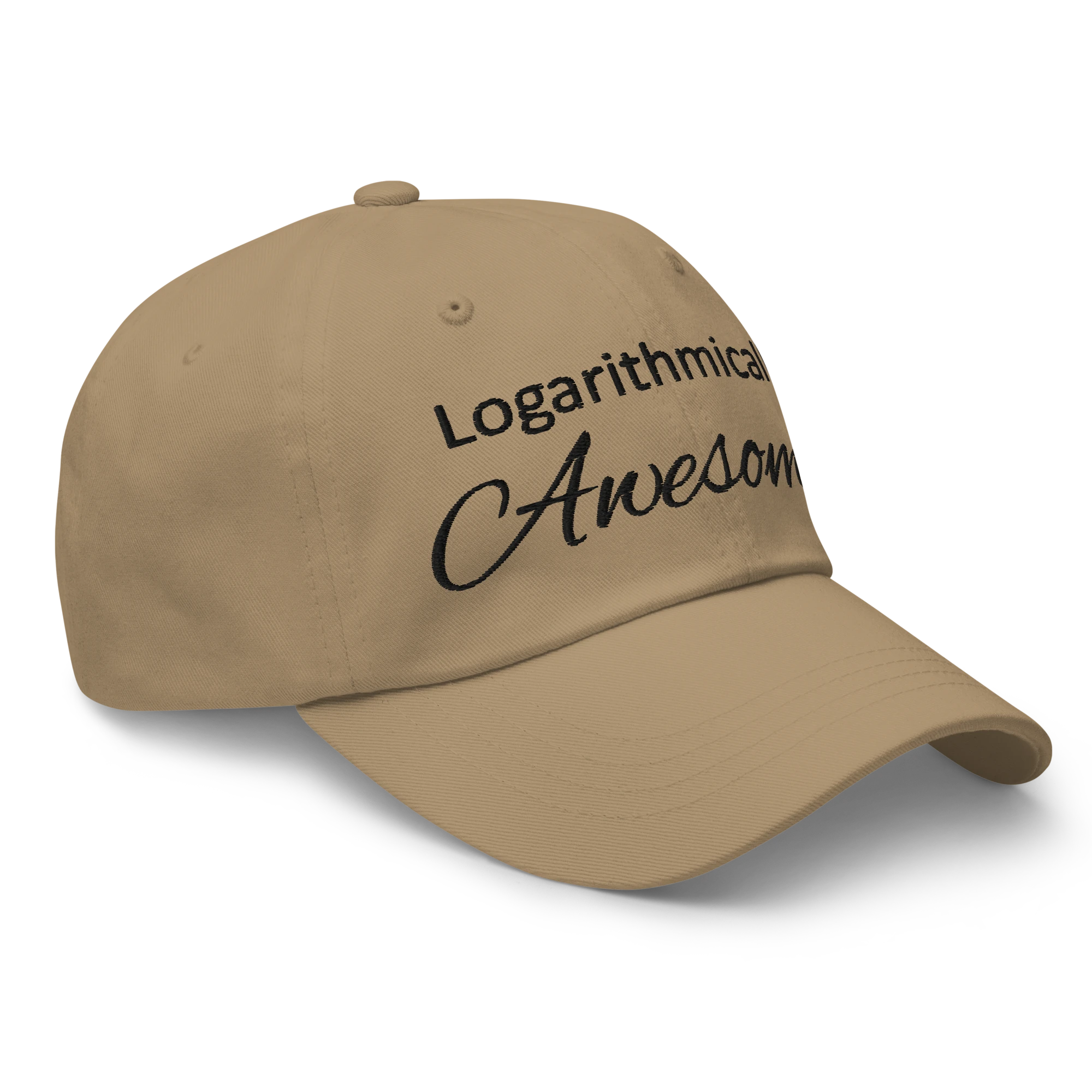 Logarithmically Awesome hat, right-front view