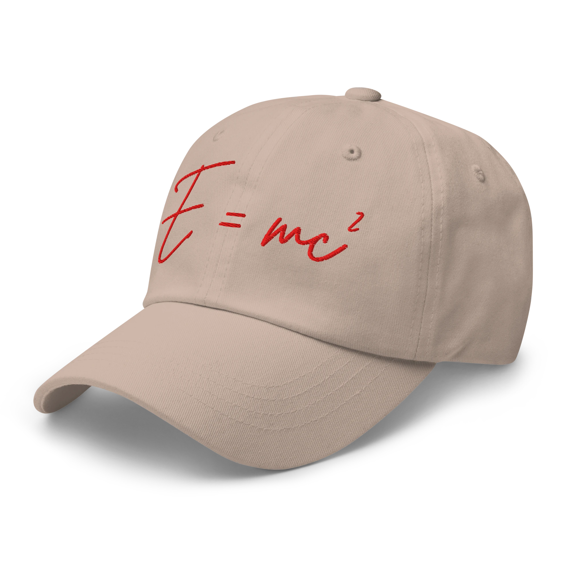 Mass–Energy Equivalence hat, left-front view