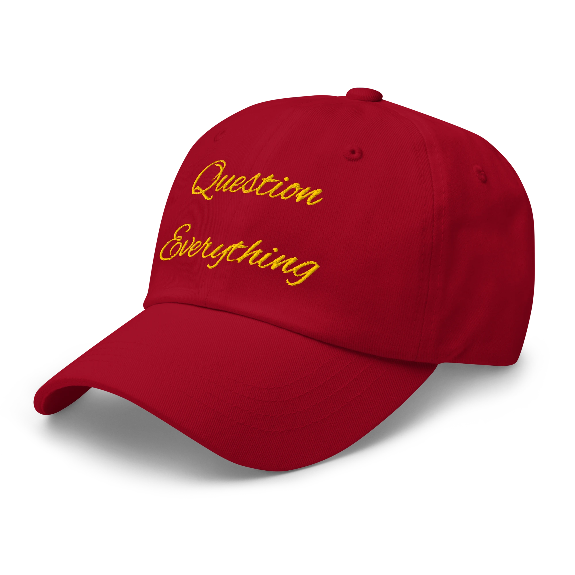 Question Everything hat, left-front view