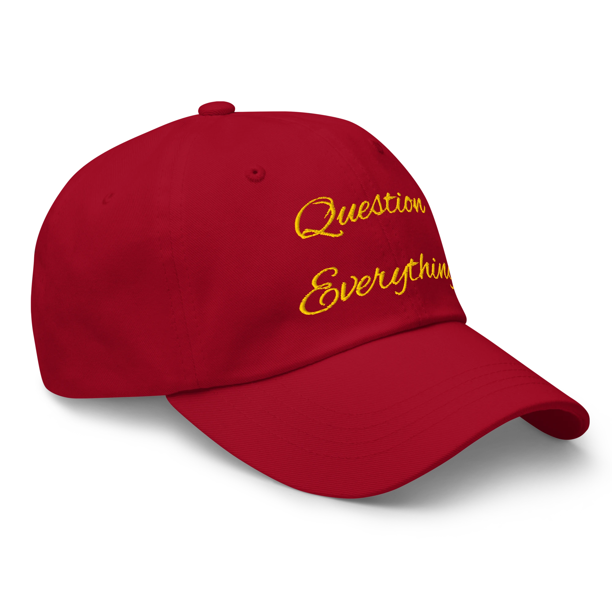 Question Everything hat, right-front view